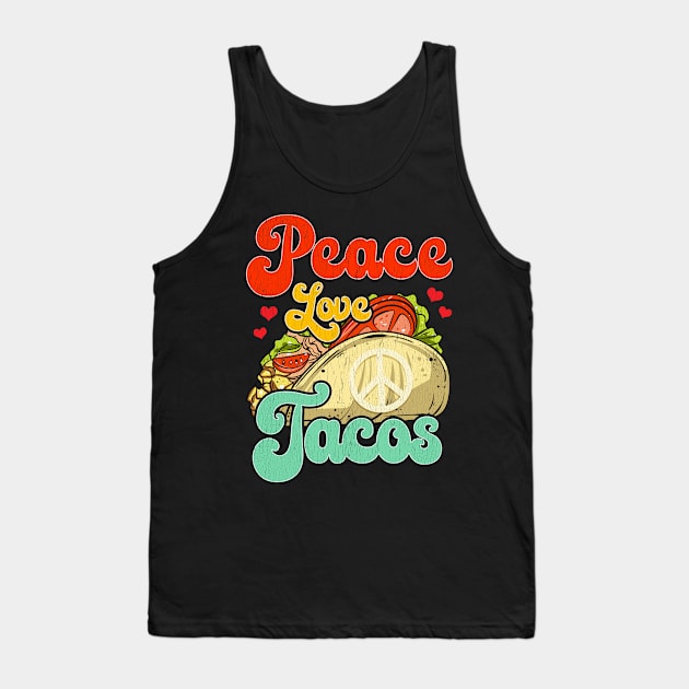 Peace Love Tacos Tank Top by theperfectpresents